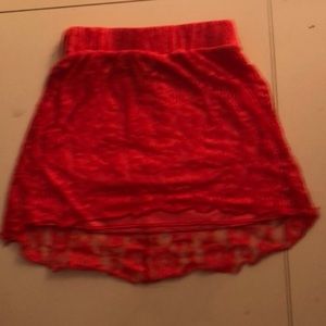 Red Preppy Skirt